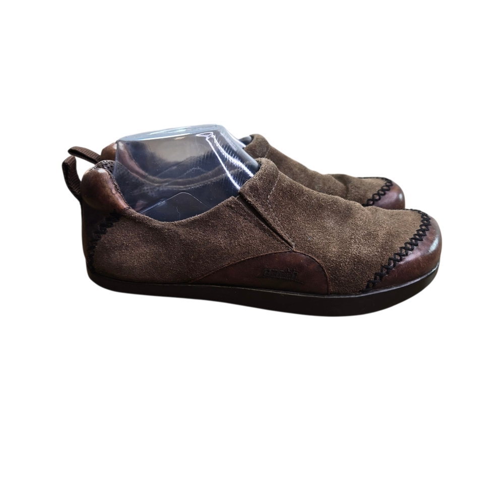 Earth Kalso Caribou Brown Suede Leather Flat Shoes - Picture 2 of 12
